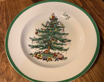 Details about    SPODE Christmas Tree Bread Butter Plate 6.5"  England 