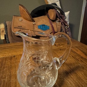 Vintage Etched Creamer