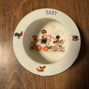 1930&#39;s Czechoslovakian Elenor&#39;s Legacy Baby Porcelain Dish