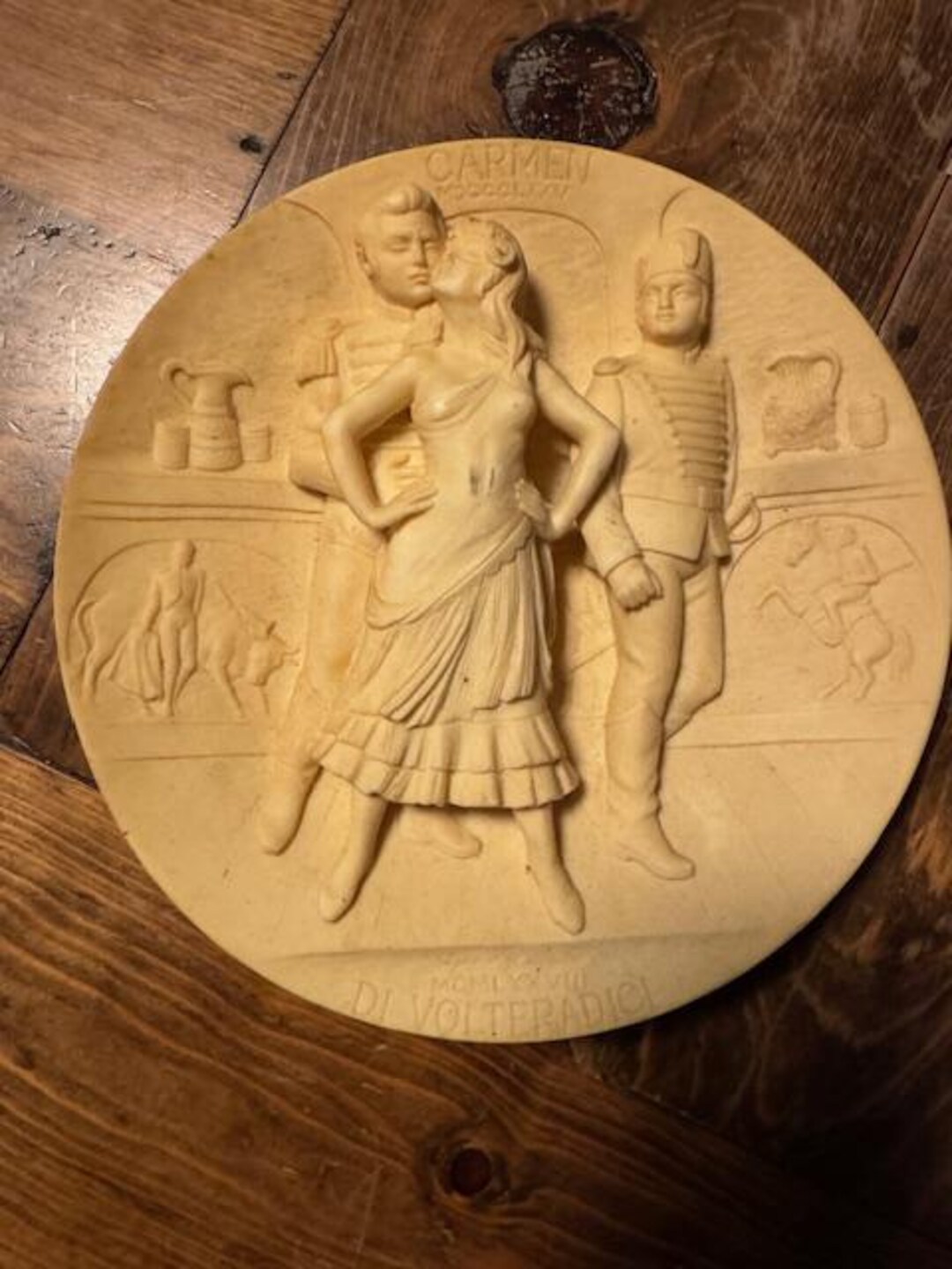 Bradford Exchange Vintage 3D Collectible Plate - Alabaster Carmen