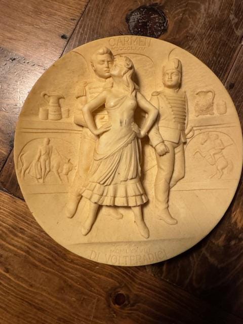 Bradford Exchange Vintage 3D Collectible Plate - Alabaster Carmen