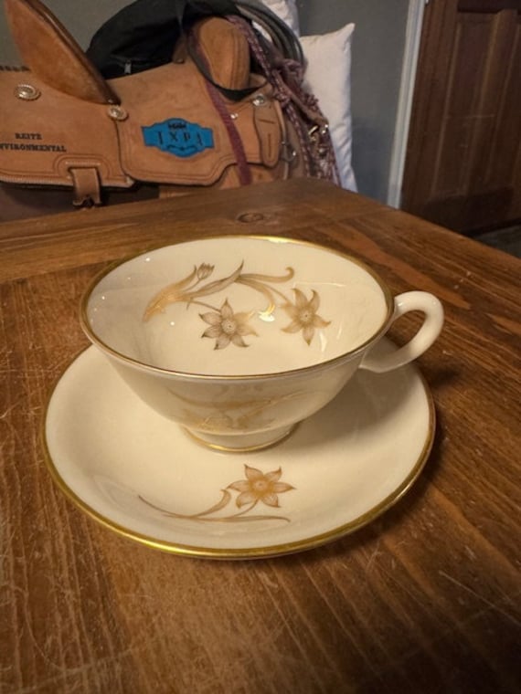 Lenox Daybreak China Tea/coffee Cup and Saucer, T-417 - Etsy