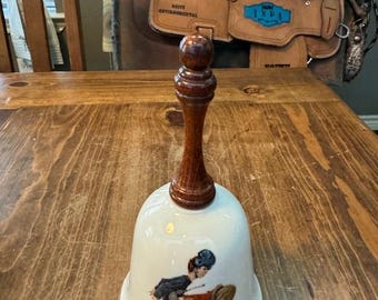 Vintage Norman Rockwell "Saturday's Heroes" Bell
