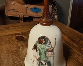 Vintage Norman Rockwell "Going Out" Bell