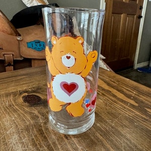 Care Bear Tenderheart Bear Collector Glass from Pizza Hut