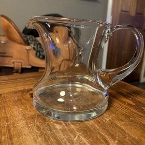 Vintage Clear Glass Pitcher