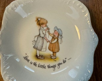 Vintage Holly Hobbie Love is the Little Things You Do Bowl