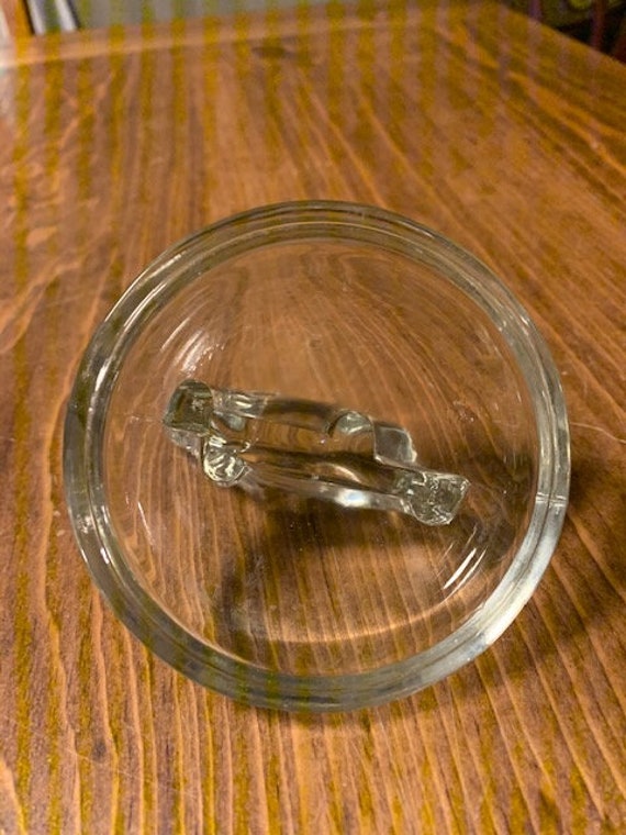 Clear Glass Elephant Covered Trinket Dish - image 6