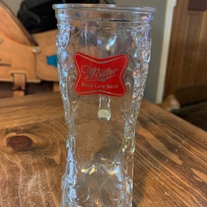 Miller Glass Boot Beer Mug