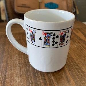Cartas de Baralho Vintage Lillian Vernon Xícara de Café