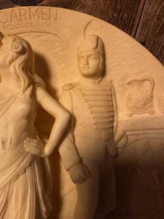 Bradford Exchange Vintage 3D Collectible Plate - Alabaster Carmen