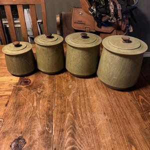 Conjunto de 4 botes vintage