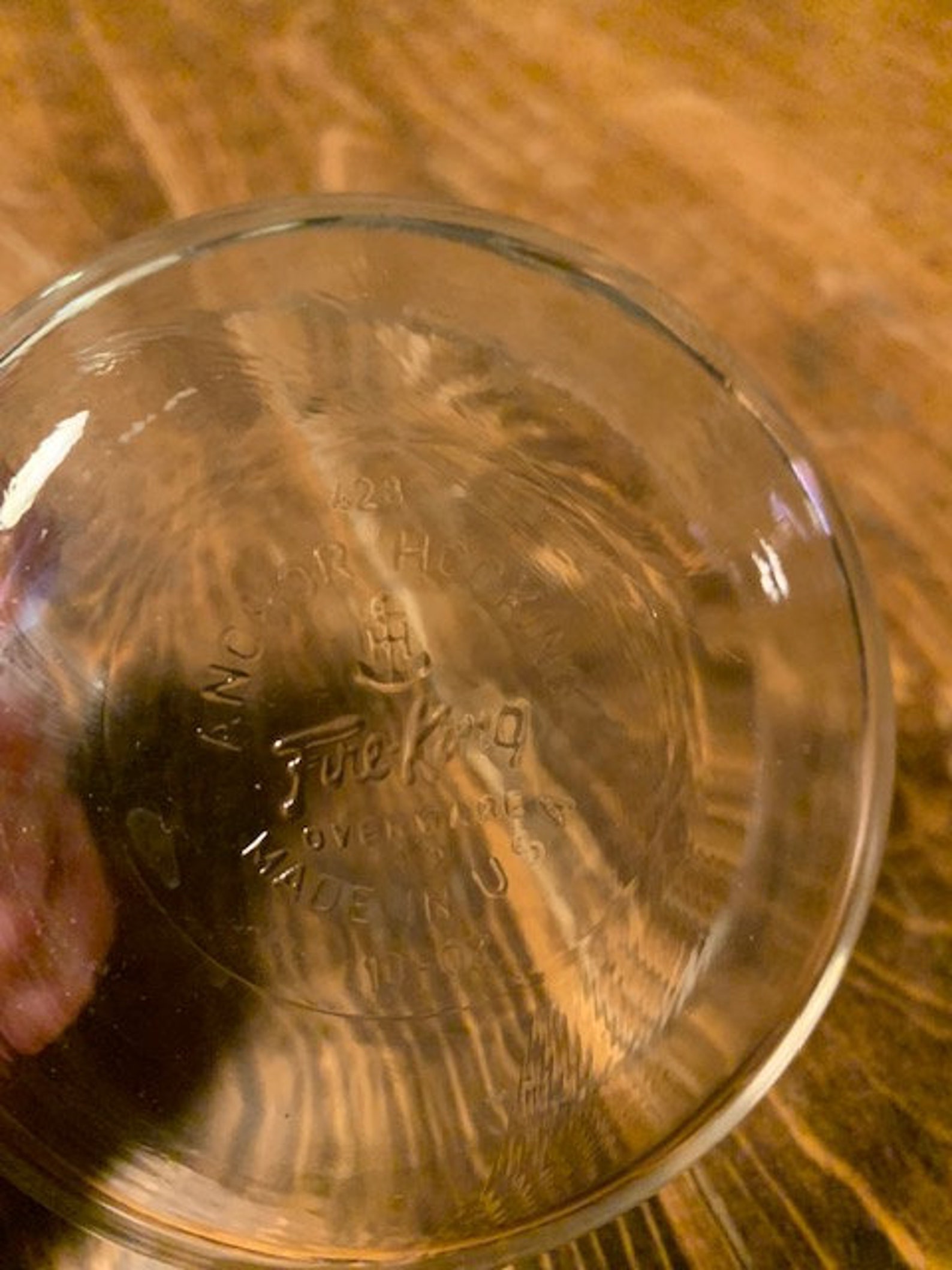 Fire King Clear Glass Bowl Etsy