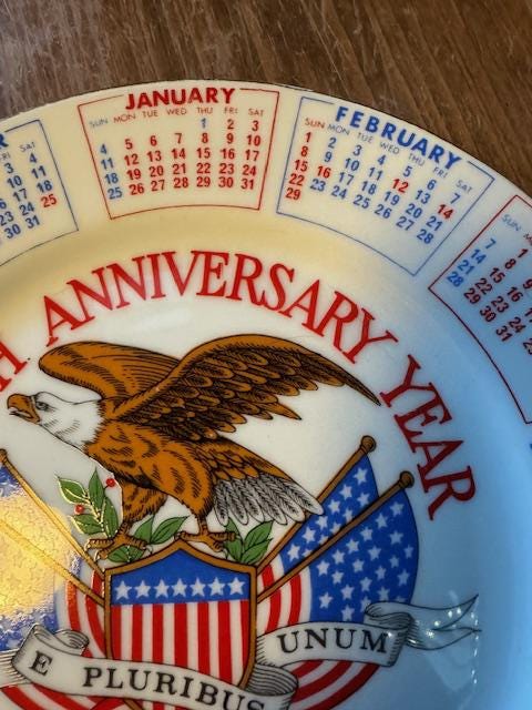 200周年記念 アメリカ 1776-1976 コレクターズプレート - Etsy 日本