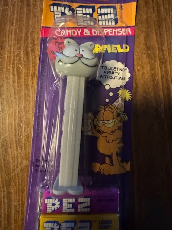 Vintage Garfield Pez Dispenser in Original Packaging With Pez