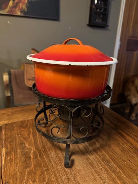 Vintage fondue le creuset - Etsy 日本