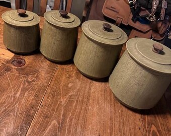 ヴィンテージキャニスター4個セット - Etsy 日本
