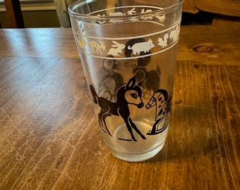 Kraft Swanky Swigs Glass Black Pony Duck