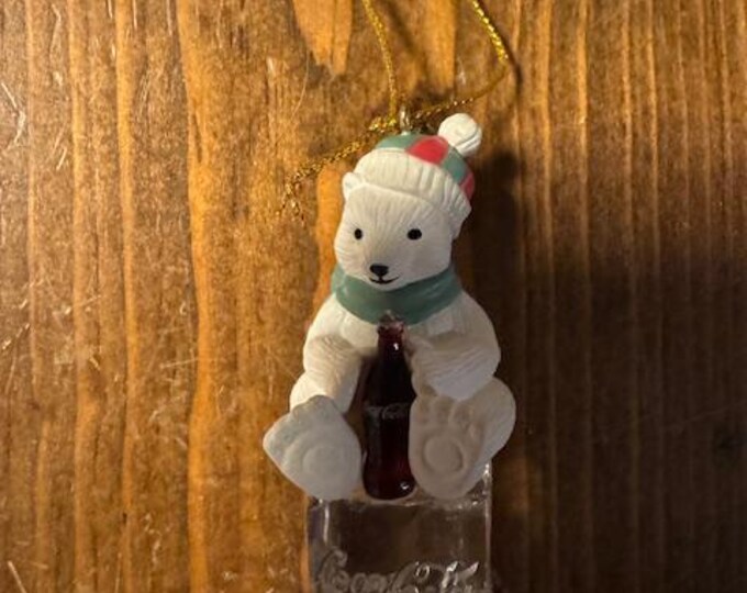 Coca Cola Polar Bear Cub Collection Christmas Ornament - Etsy