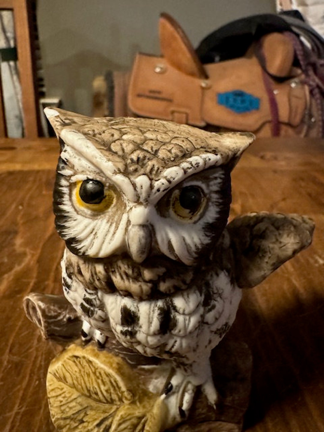 * vintage owl ❀ * もふもふ フクロウさん Vintage Owl Homco Figurine - Etsy