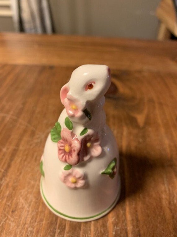 Vintage Avon Bunny Rabbit Porcelain Bell Etsy Canada