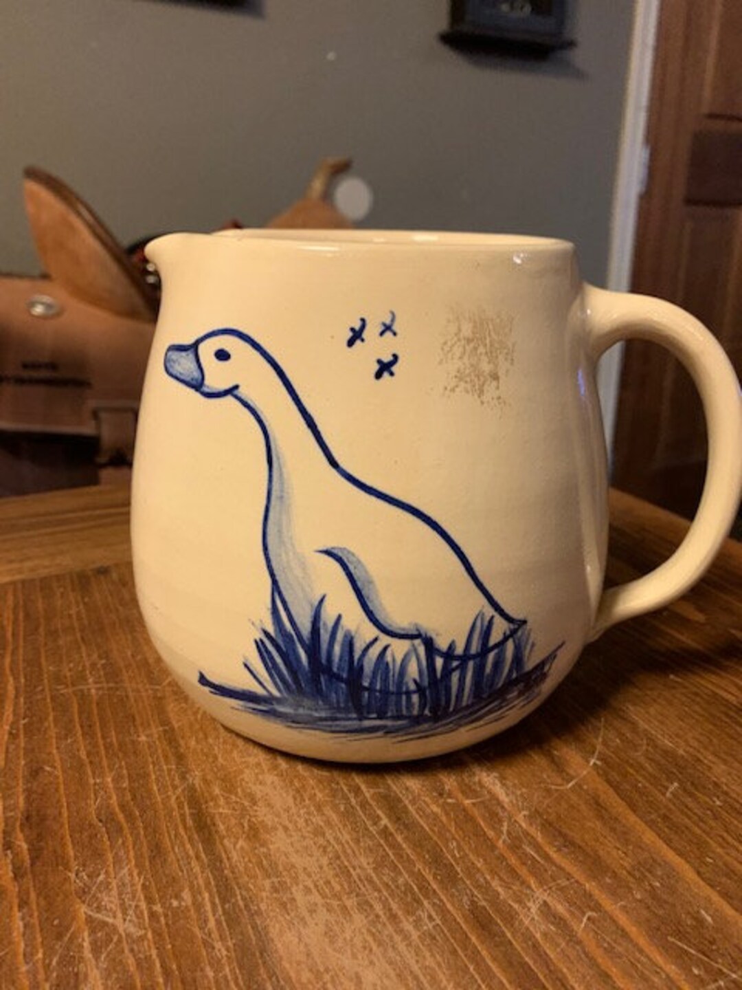 Casey Pottery Marshall Texas Duck or Goose Pitcher Etsy
