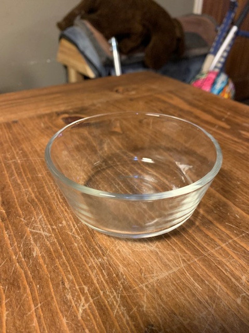 Fire King Clear Glass Bowl Etsy