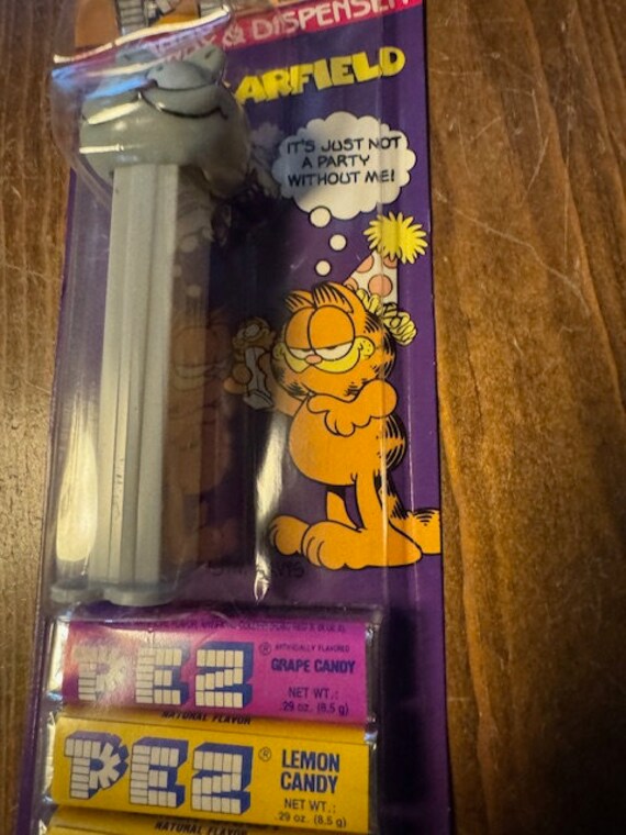 Vintage Garfield Pez Dispenser in Original Packaging With Pez