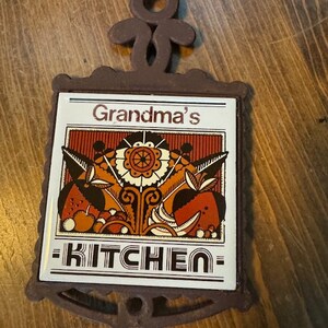 Vintage Trivet Grandma&#39;s Kitchen