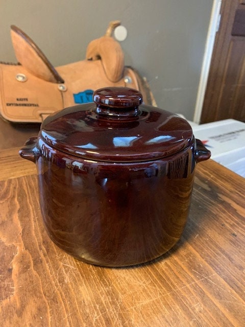Vintage West Bend Slow Cooker Bean Pot Crockpot MCM Small Appliance -   Log Cabin Decor