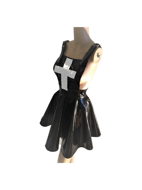 vinyl pinafore