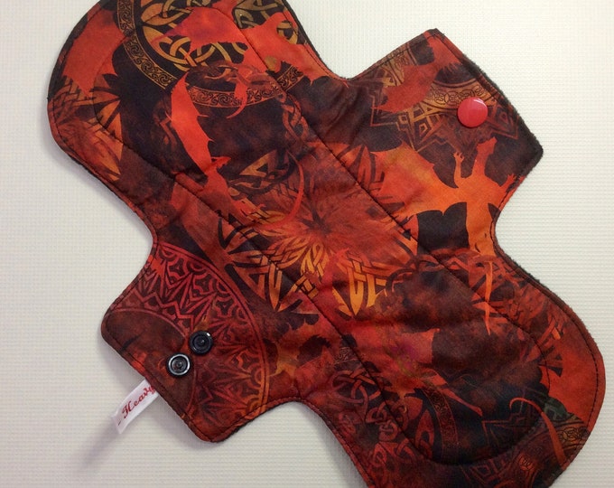 Cloth Liner Cloth menstrual pads Celtic Dragons sanitary pads cloth pads period pads Dragon Cloth pads Reusable pads