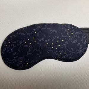 Clouds and Stars sleep mask, eye mask, Travel sleep mask , Stars sleep mask, Zero Waste mask, Eco Friendly, Vegan eye mask, Eye mask