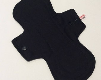Black on black, Reusable cloth pads, Cloth menstrual pads, Cloth pads, Cloth Panty liners, Reusable pads, Mama cloth pads, CSP, Panty liner