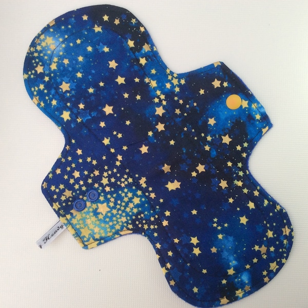 Star Gazer Reusable Cloth Menstrual Pad, Organic Cotton Zorb