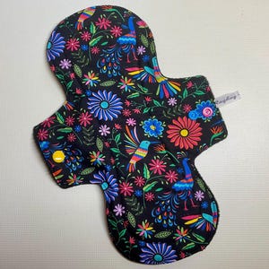 Mexican Folk Art Birds! Cloth pads, period pads,  Cloth sanitary pads, Cloth Liner, Panty Liner,   Reusable pads, Bird cloth pads, eco pads