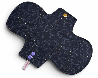 Nephele Stars Cloth Pad, Reusable Sanitary Pad, Panty Liner