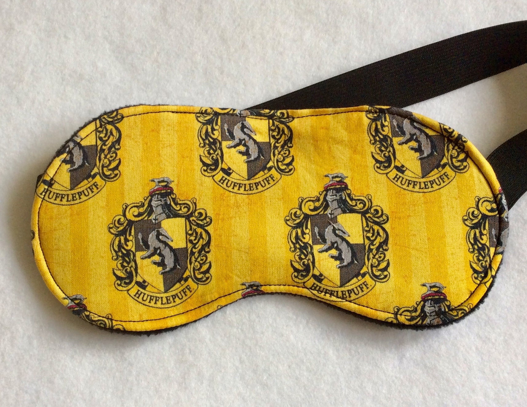 Harry Potter sleep mask Hufflepuff Sleep Mask sleep mask Etsy