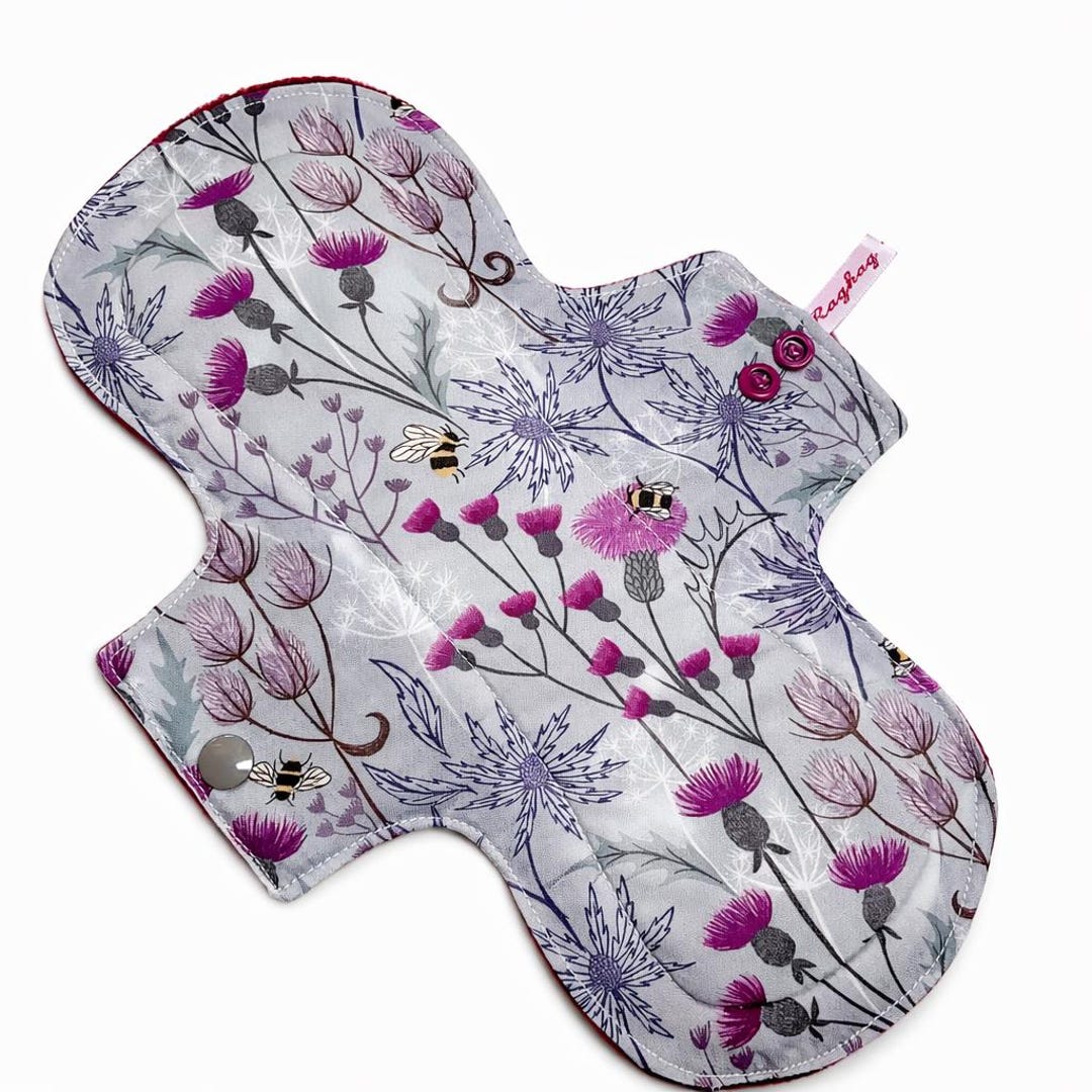 A Celtic Summer Cloth Pad, Antimicrobial Zorb Core, Reusable Cloth Pads ...