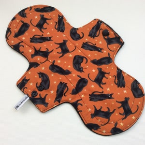 Witches Cat Cloth Menstrual Pad, Reusable Period Pad