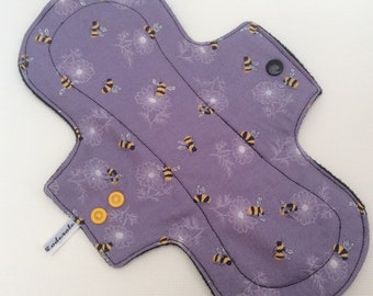 Lilac Bee Reusable Cloth Pad, Organic Cotton, Zorb 3D Core