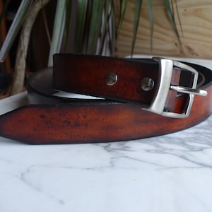 Leather belt