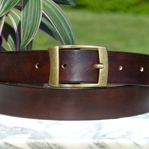 Ceinture cuir homme marron Dark Brown image 1