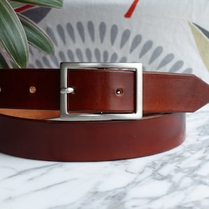 light brown leather belt