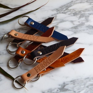 leather keychain