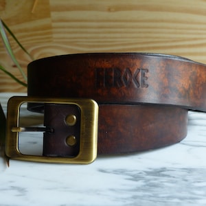 Leather belt rock vintage