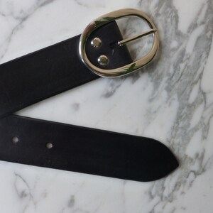 Ceinture cuir femme Noir classe image 2