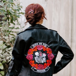 Neon Leather Jacket Etsy
