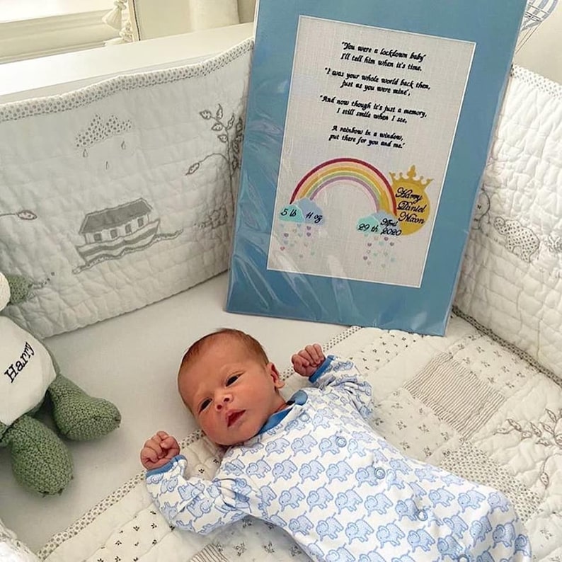 Lockdown Baby Poem 2020 Birth Announcement Gift Corona Etsy