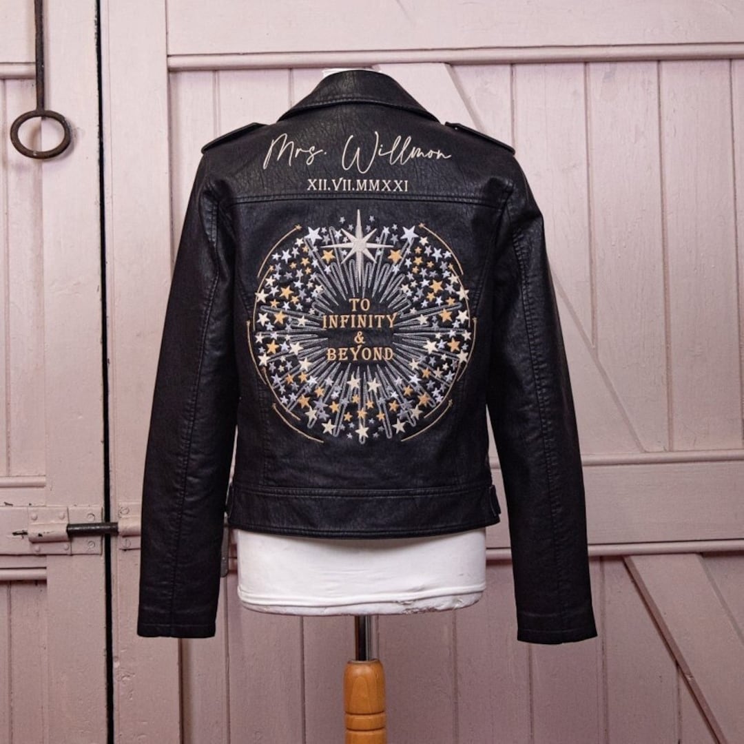 Mrs Leather Jacket Bridal Jacket Custom Bride Jacket Bride Jacket